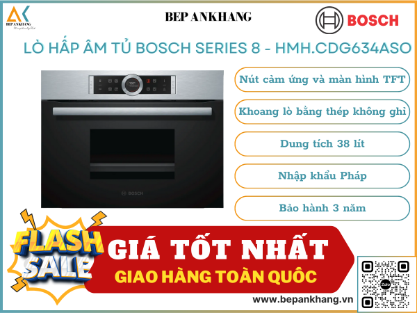 LÒ HẤP ÂM TỦ BOSCH SERIE 8 HMH.CDG634ASO